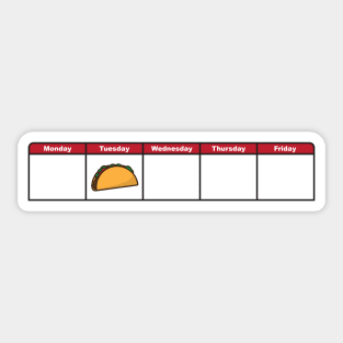 Taco Tuesday Sticker